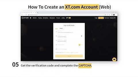 Section 1 - Create an XT.com Account (Web)
