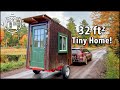 Micro tiny house on wheels built for 1800  towed w a car