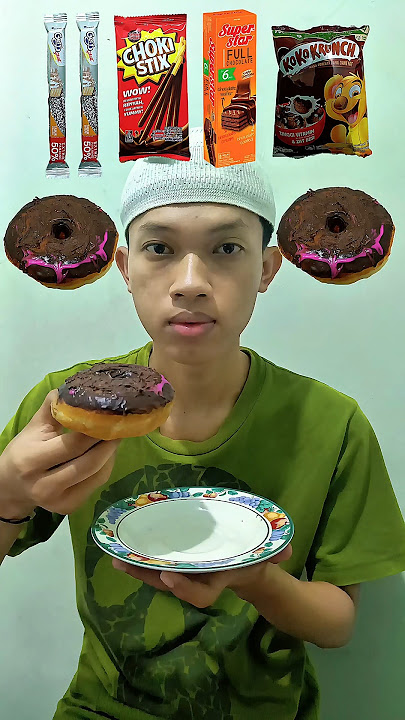DONAT JCO CHOKI STIX - MAKAN SESUAI EMOJI #shorts