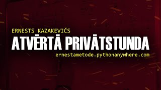 ATVĒRTĀ PRIVĀTSTUNDA SĒRIJA 3 - 9. KLASES EKSĀMENS