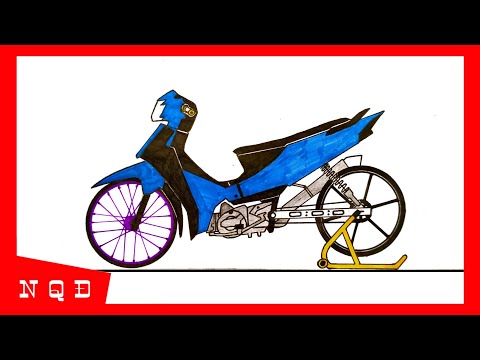 Vẽ Xe Độ || Vẽ Wave Blade - NQĐ