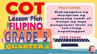 COT Lesson Plan for Grade 5 (Q4) -  Dayagram ng Sanhi at Bunga batay sa tekstong napakinggan