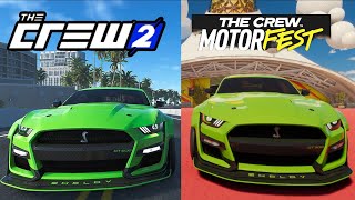 The Crew 2 & Crew Motorfest Comparison 🔴 Shelby GT500