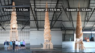 HTK#105 #106 #107: three tower prototypes of 12 meter height!