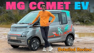 INDIA'S Smallest EV car | MG Comet ev detailed review in telugu | @nanduyadavautomotive