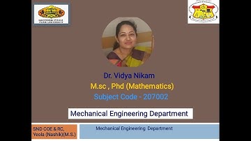 UNIT 1 Method of Variation of Parameters V P  Method  EM III