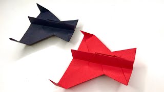 EASY ORIGAMI paper JET! How to make a paper airplane model! DEVIL JET!