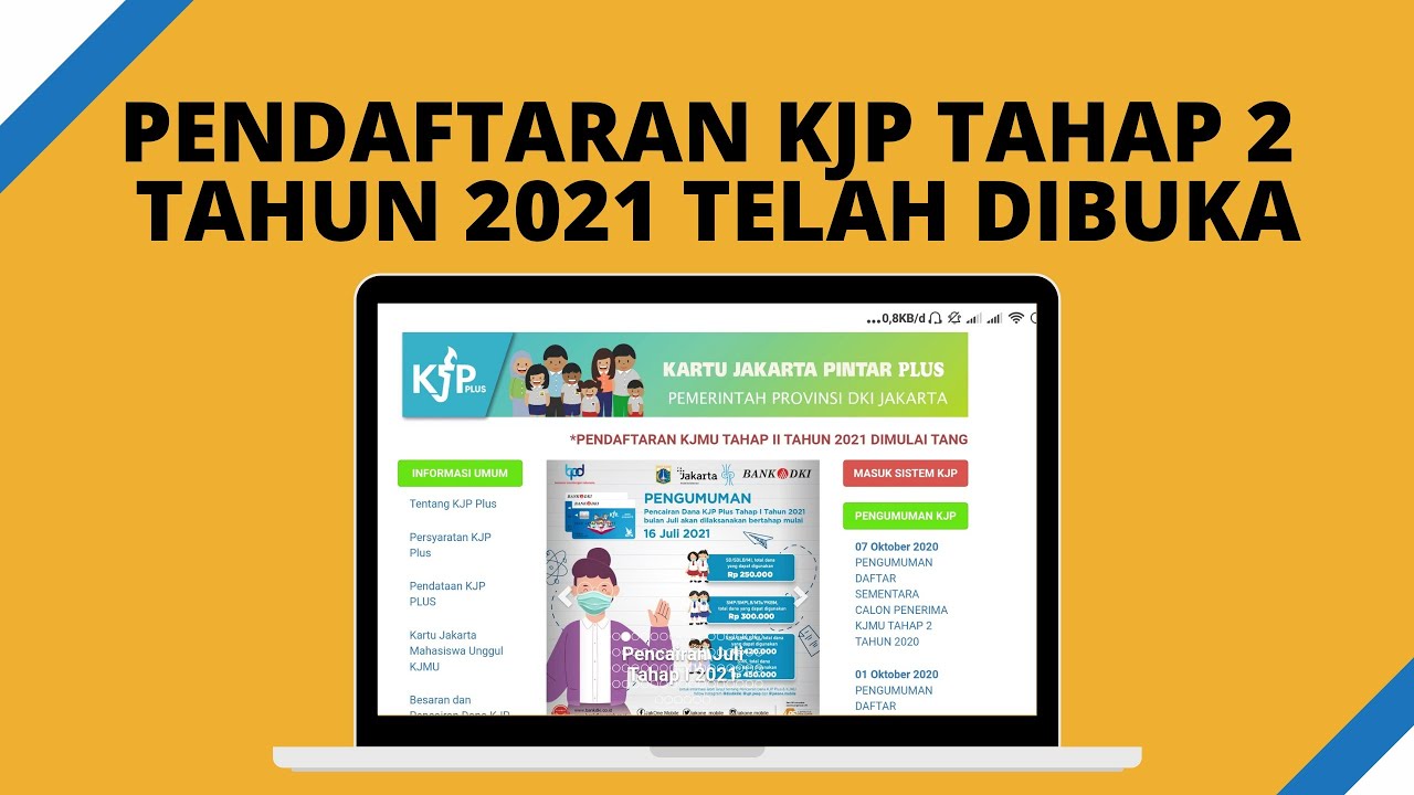 Link pendaftaran kjp plus tahap 2 2021