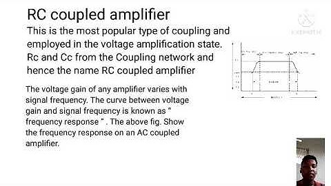 RC coupled amplifier and it