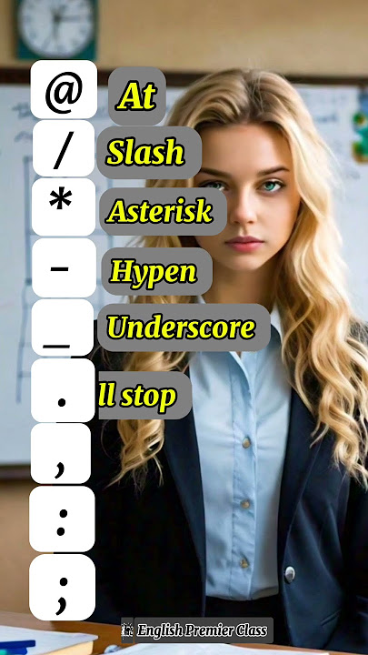 Symbols in English || #symbols #vocabulary