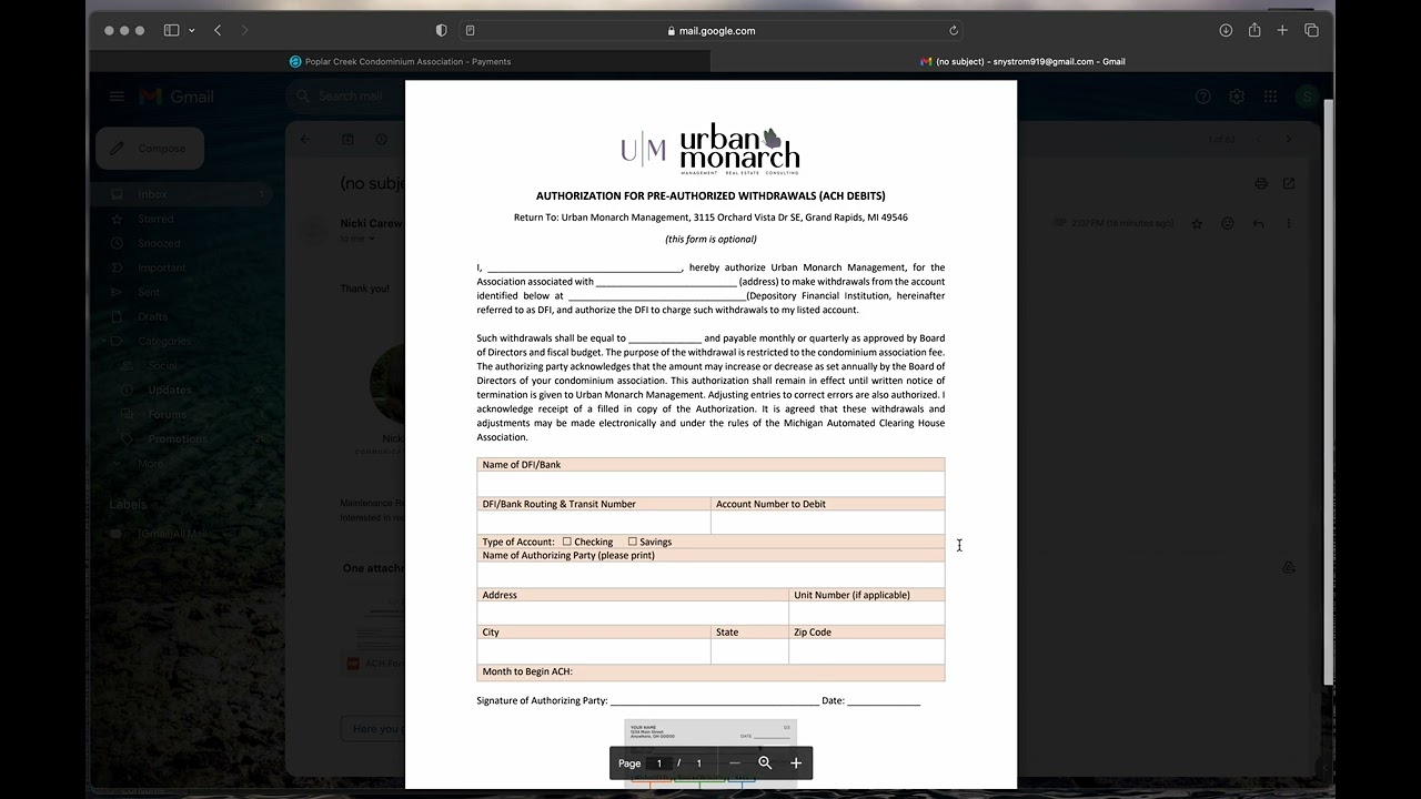 How to Complete ACH Form & Delete AppFolio Payment