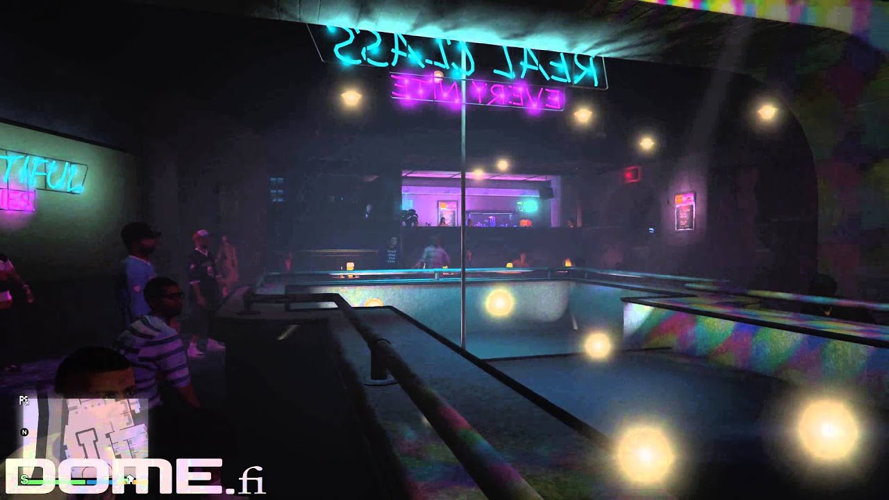 Dome: Grand Theft Auto V nextgen FPS view - strip bar - YouTube