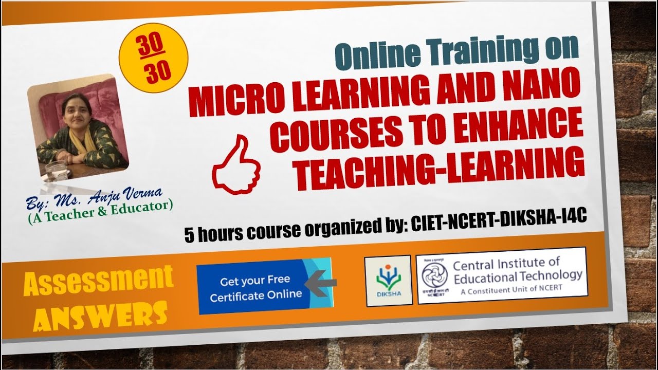 Quiz Answers Micro-learning and Nano Courses to Enhance Teaching ...