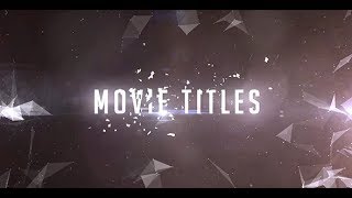 Movie Trailer Titles /// After Effects Template