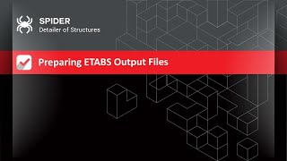 Preparing ETABS Output Files