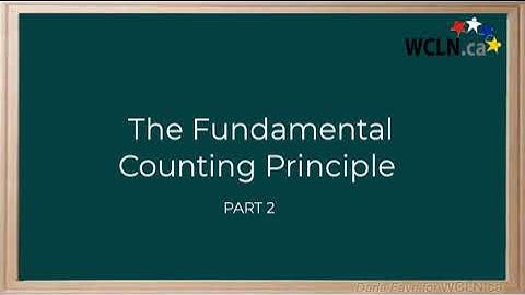 WCLN - Math - Fundamental Counting Principle - Part 2