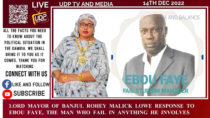 LORD MAYOR OF BANJUL ROHEY MALICK LOWE RESPONSE TO...