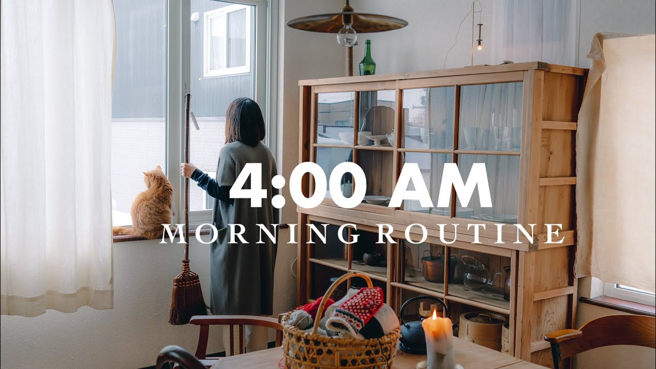 [ Утренняя рутина ] Зимняя утренняя рутина вставания в 4 утра | Как начать полный день