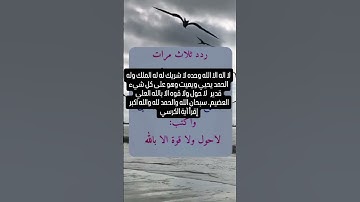 ردد ثلاث مرات وكلك يقين بالله مستجاب☝️#ستوريات_أدعية_دينية#ستوريات_دعاء_بدون_صوت#أدعية#تسبيح#أذكار