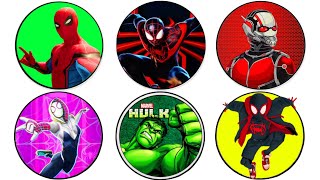 SPIN WHEEL SUPERHERO AVENGERS TEAM HULK VS SPIDERMAN, SPIDY VS SPIDERMAN, ANT MAN VS BLACK SPIDERMAN