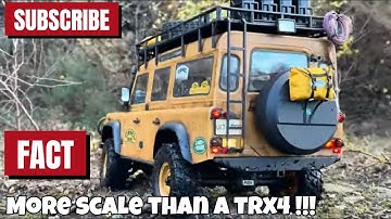The MOST scale Lexan Land Rover ever made. FMS FCX10 Camel Trophy Series