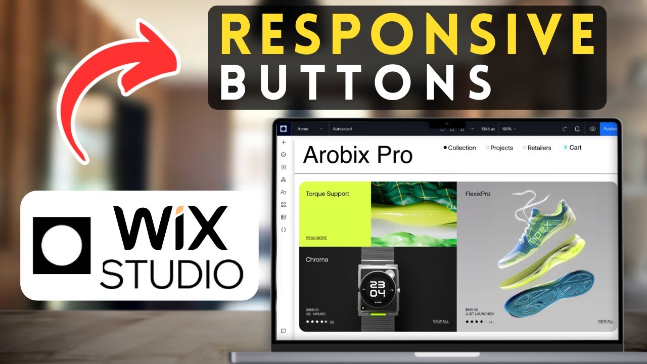 How to Create Custom Responsive Buttons in Wix Studio | Wix Studio Tutorial (2025)