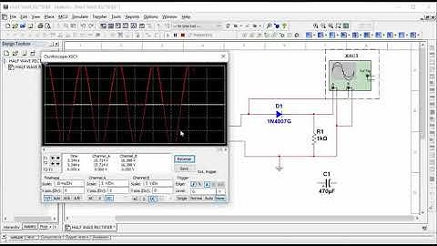 Half Wave Rectifier Circuit Simulation using Multisim Software