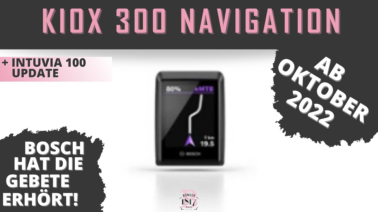 NAVIGATION AM KIOX 300 ENDLICH MÖGLICH!!! + KOMOOT ANBINDUNG & INTUVIA 100  UPDATE 