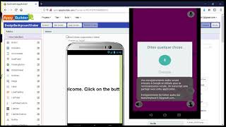 Design background shaker (Appybuilder)