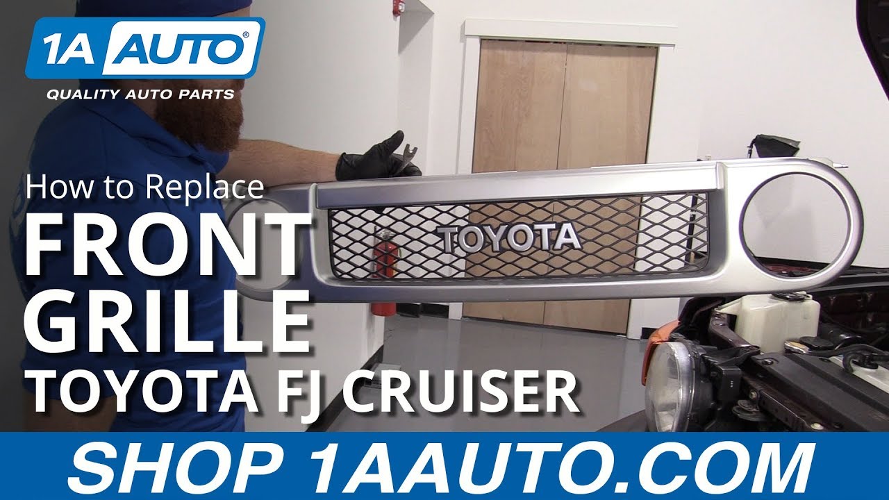 How To Remove Front Grille 07 14 Toyota Fj Cruiser Youtube