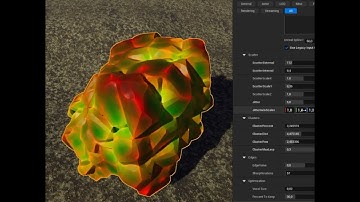 Procedural generator for stylized rocks in Houdini #unrealengine5 #houdini  #indiedev