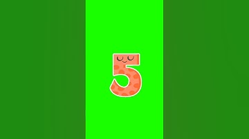 Count numbers from 1-10 Funny 3d effect text with sound #13 #shorts #short #animation #greenscreen
