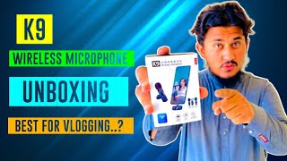 K9 Wireless Microphone Unboxing | How To Connect K9 Microphone To Mobile