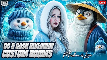 UC And Cash Custom Rooms of PUBG MOBILE Pakistan | Muskan Gaming Live #pubg #bgmi