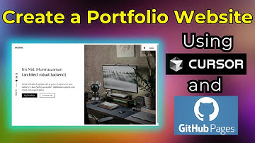 How to Create a Portfolio Website with AI (Cursor AI IDE)