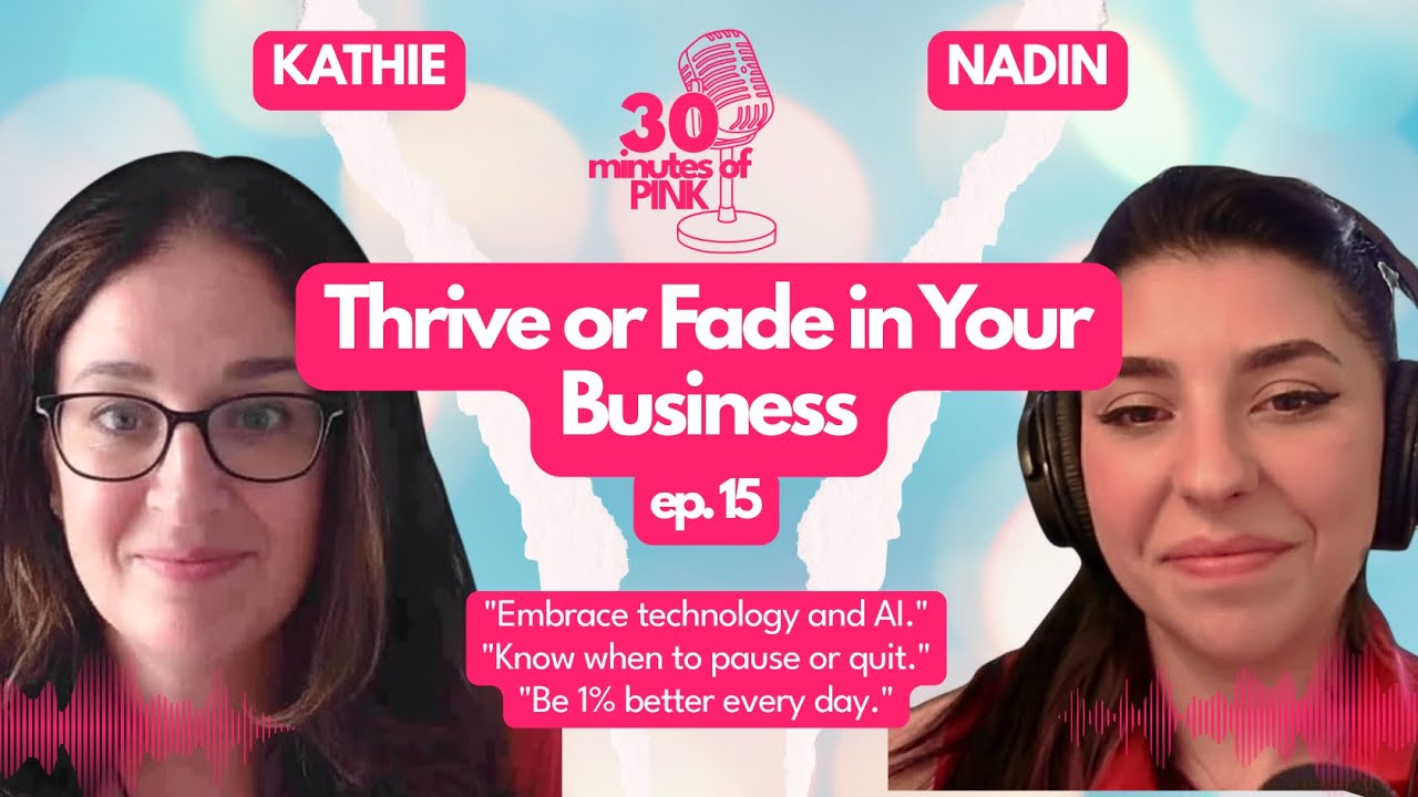 Thrive or Fade in Your Business | Women, AI & Growth Mindset 30 Minutes of Pink with Nadin - E.15