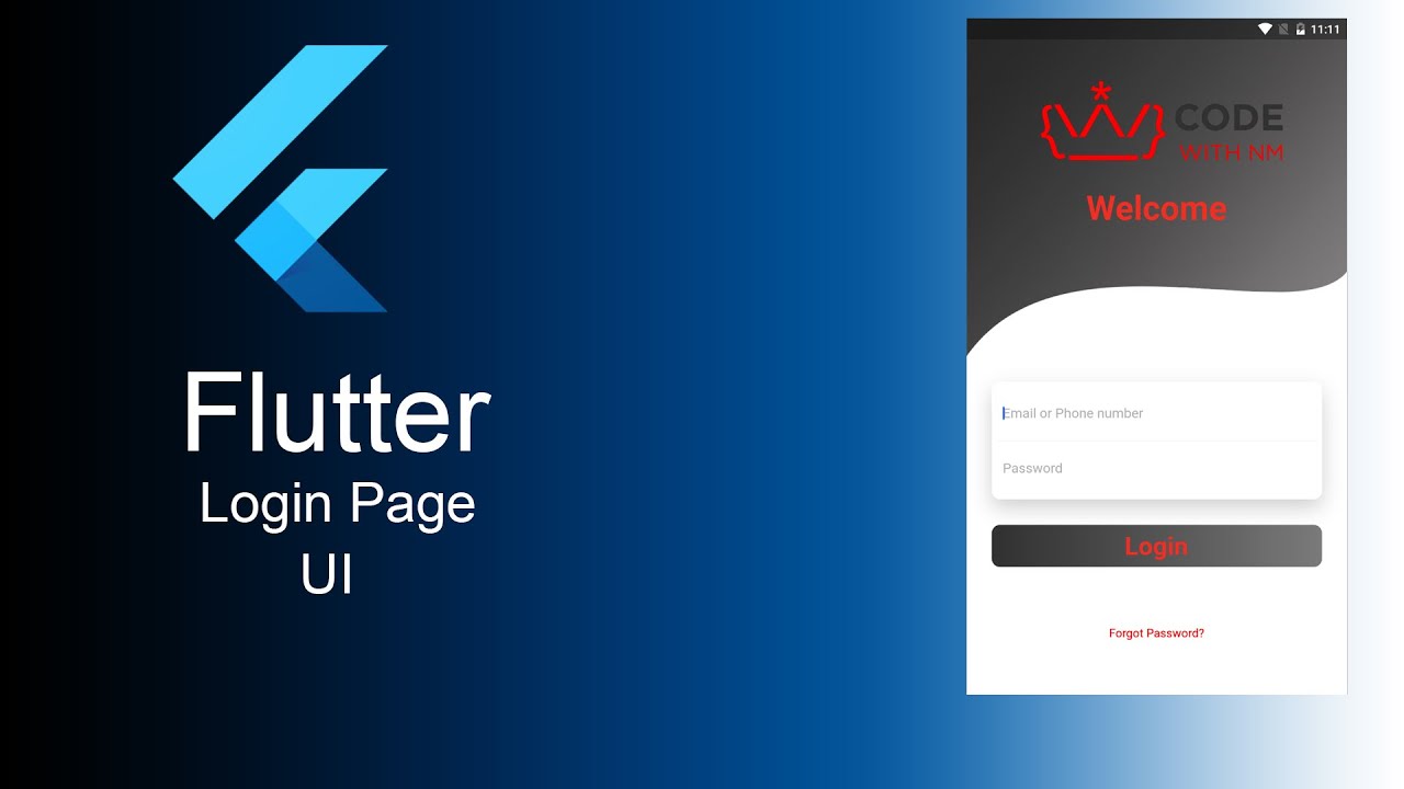 Flutter and Dart | Login Page UI and Animation |FOOL- Fast Optimize ...