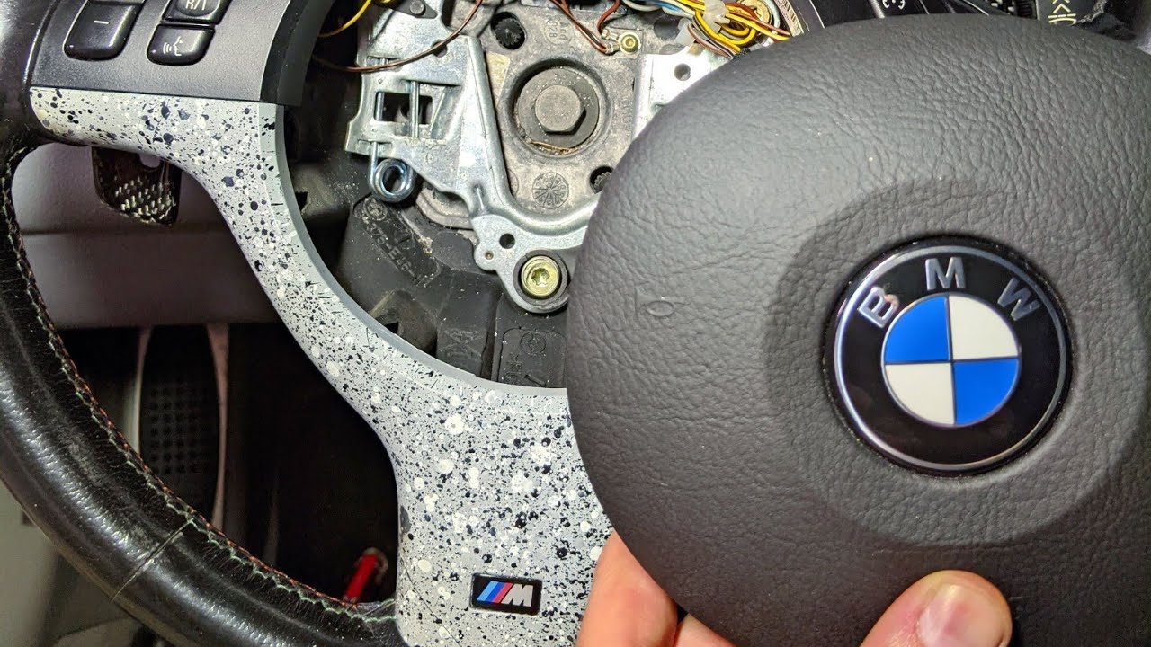 BEST Tutorial removing e46 BMW steering wheel airbag diy #e46