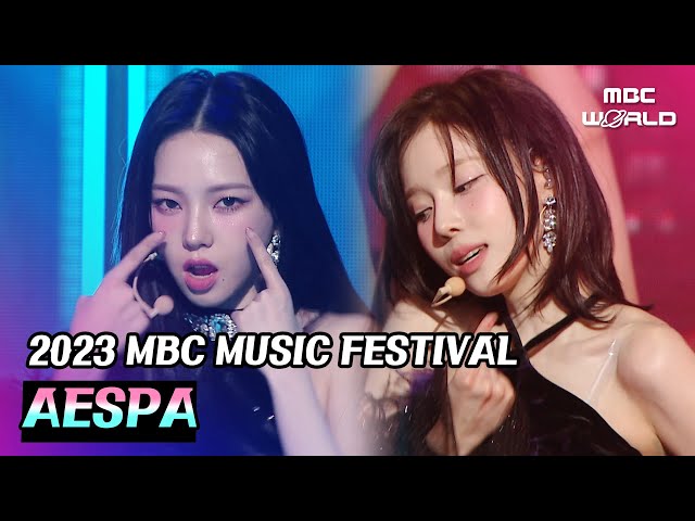 ✨2023 MBC Music Festival✨ aespa - Trick or Trick + Drama #AESPA class=