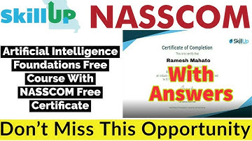 Skill Up Artificial Intelligence Foundations Free Course With Free Certificate