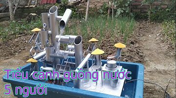 bộ tiểu cảnh guồng nước 5 người 800k có bơm bao ship