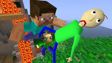 Baldi in Minecraft world! Baldi