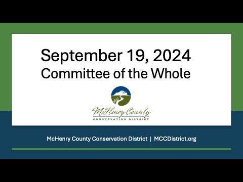 September 19, 2024 - Board of Trustees - Committee of the Whole - YouTube
