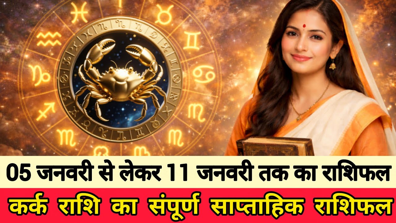 कर्क राशि साप्ताहिक राशिफल | 5 से 11 जनवरी | परिवार और धन में बड़ा संकेत | Kark Rashi 