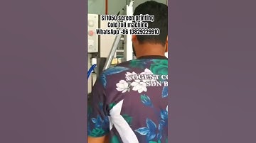 ST1050 screen printing machine+cold foil machine, screen press