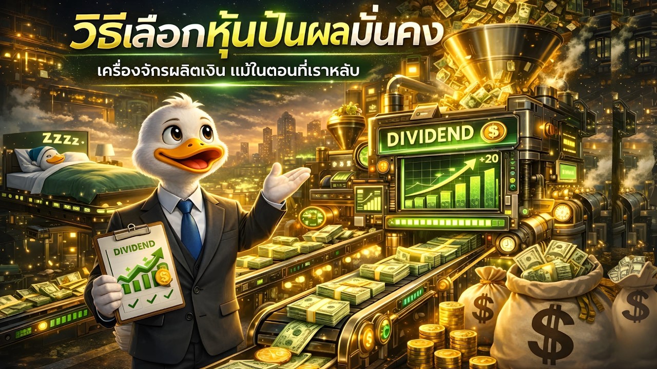 วิธีเลือกหุ้นปันผลมั่นคง ที่ผลิตเงิน แม้ในตอนที่เราหลับ | Mindset การลงทุน | เป็ดนักลงทุน