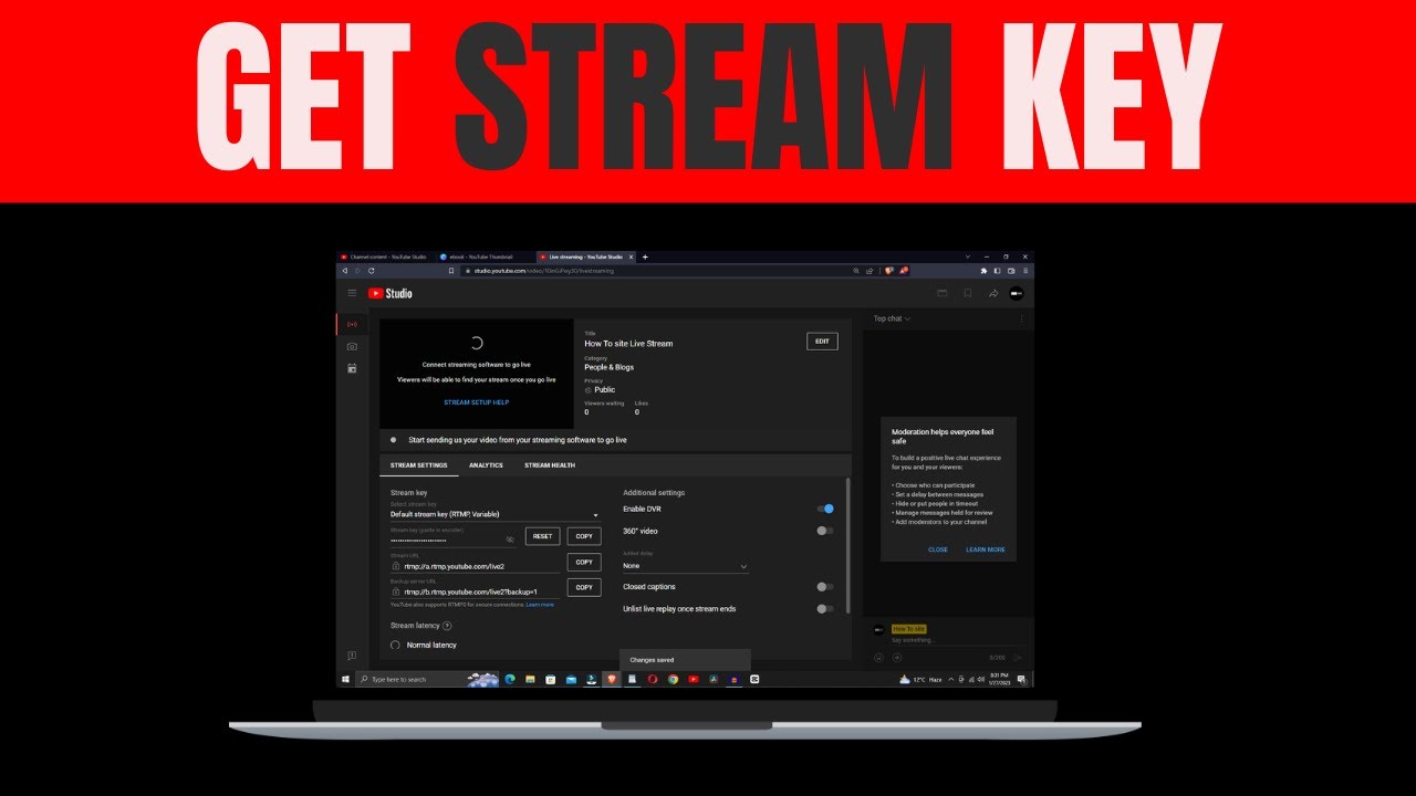 How to Get YouTube Stream key in 2023 YouTube