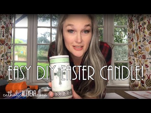 Easy DIY Easter Candle!