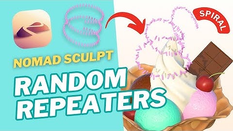 Master Random Repeaters in Nomad Sculpt 2.1 – Array, Curve and Radial Paths