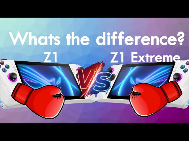 ROG Ally Z1 vs Z1 Extreme Performance & Features Compared